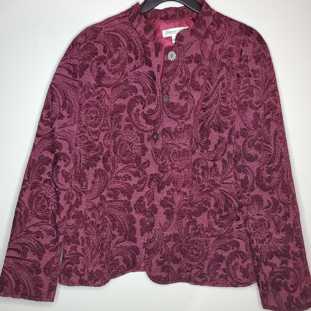 Burgundy vintage jacket